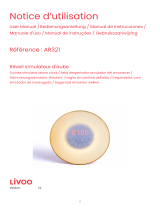 Livoo AR321 Sunrise Simulator Alarm Clock Manual do usuário