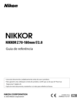 Nikon NIKKOR Z 70-180mm f/2.8 Guia de referência
