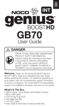 NOCO GeniusBoost Boost HD 2000A Jump Starter GB70 Manual do usuário