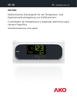 AKO AKO-16526 Temperature and electronic expansion controller for cold room store Guia rápido