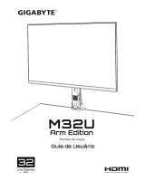 Gigabyte M32U Arm Edition Manual do usuário
