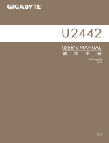 Gigabyte U2442F Manual do proprietário