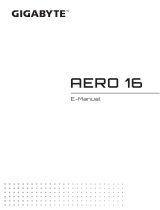Gigabyte AERO 16 (Intel 12th Gen) Manual do proprietário