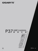 Gigabyte P37X V6 Manual do proprietário