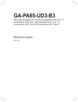 Gigabyte GA-PA65-UD3-B3 Manual do proprietário