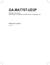 Gigabyte GA-MA770T-UD3P Manual do proprietário