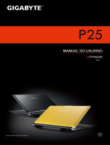 Gigabyte P25X v2 Manual do proprietário