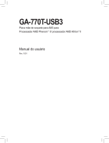 Gigabyte GA-770T-USB3 Manual do proprietário