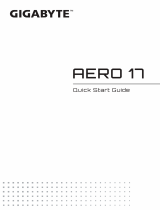 Gigabyte AERO 17 (Intel 12th Gen) Manual do proprietário