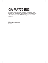 Gigabyte GA-MA770-ES3 Manual do proprietário