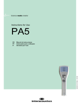 Interacoustics PA5 Instruções de operação