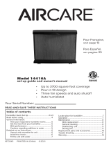 Aircare CANYON 14416A Manual do proprietário