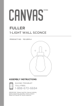 Canvas Fuller 1-Light Wall  Manual do proprietário