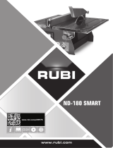 Rubi Tile Saw ND-180 SMART 120V 60HZ Manual do proprietário