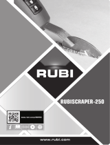 Rubi RUBISCRAPER-250 120V-60Hz Joint scraper. Manual do proprietário