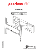 PEERLESS-AV HPF650 Guia de instalação
