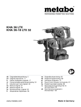 Metabo KHA 36-18 LTX 32 Instruções de operação