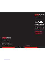 Polk Audio PA D4000.4 Manual do proprietário