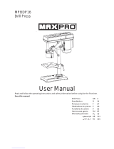 MaxPro MPBDP16 Manual do usuário