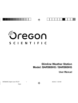 Oregon Scientific BAR986HG Manual do usuário