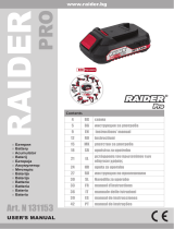 RAIDER Pro RDP-R20 Manual do usuário