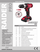 RAIDER Pro RDP-SCD20 Manual do usuário
