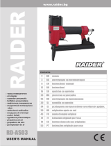 Raider Power Tools Air Stapler RD-AS03 Staples 4-16x9.1x0.7mm Manual do usuário