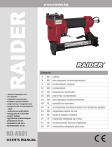 Raider Power Tools Air stapler staples RD-AS01 6-16x12.8x1.0mm Manual do usuário