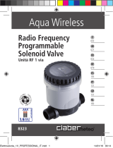 claber 1" M. RF programmable solenoid valve Manual do usuário