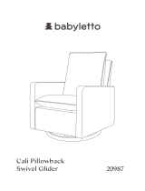 Babyletto Cali Pillowback Swivel Glider in Boucle Manual do usuário