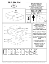 BUT Table basse CUBE imitation chêne et noir Instruções de operação