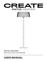 Create Infrared Patio and Garden Heater Manual do usuário