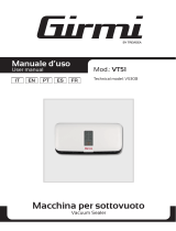 Girmi VT51 Vacuum Sealer Manual do usuário