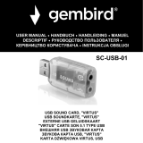 Gembird SC-USB-01 Manual do proprietário