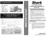 Shark SV70 Cordless Hand Vac Manual do usuário