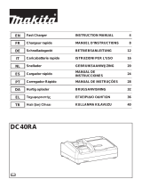 Makita DC40RA Fast Charger Manual do usuário