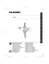 Hikoki D13 Manual do usuário