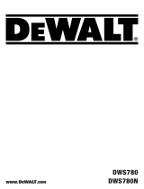 DeWalt DWS780 Manual do usuário