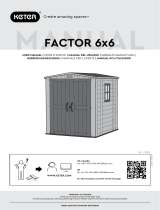 Keter Factor Shed 6x6ft Brown Manual do usuário