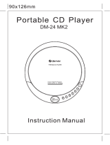 Denver Dm-24 Mk2 Portable CD Player Manual do usuário