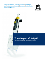 Brand S-8 Multi Channel Microlitre Pipette Transferpette Manual do usuário