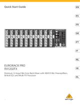 Behringer RX1202FX Guia rápido