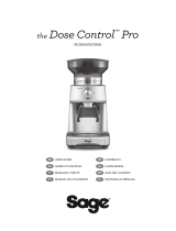 Sage SCG600 The Dose Control Pro Coffee Grinder Guia de usuario