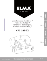 Elma Cortadora de Fiambres Premium con Dos Cuchillas Ø 220 mm Manual do proprietário