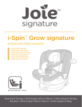 Joie i-Spin Grow Signature Enhanced Child Restraint Manual do usuário
