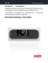 AKO AKO-16526A V2 Advanced temperature and electronic expansion controller for cold room store Guia rápido