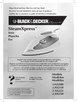 Black and Decker Appliances AS225 Manual do proprietário