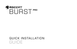 ROCCAT Burst Pro Guia de instalação