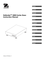Ohaus Defender 3000 Series Base Manual do usuário