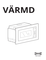 IKEA VÄRMD Microwave Oven Black Manual do usuário